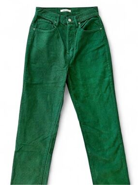 PacSun Green Corduroy Straight Leg Pants